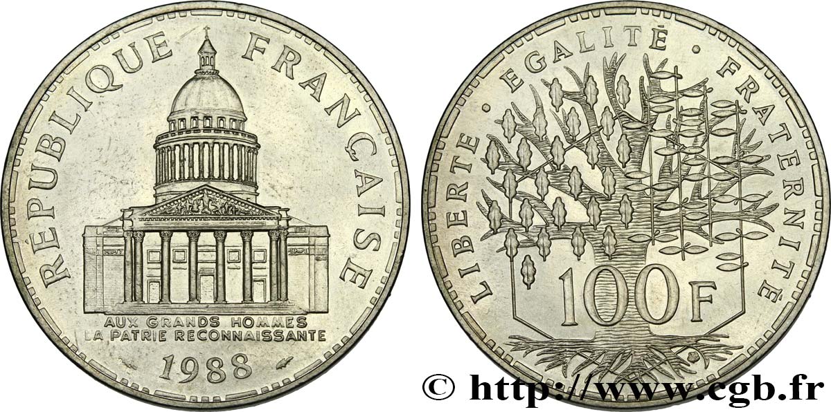 100 francs Panthéon 1988  F.451/8 TTB 