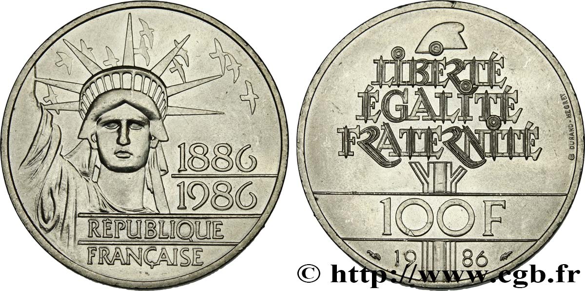 100 francs Liberté (Statue de la) 1986  F.454/2 fST63 