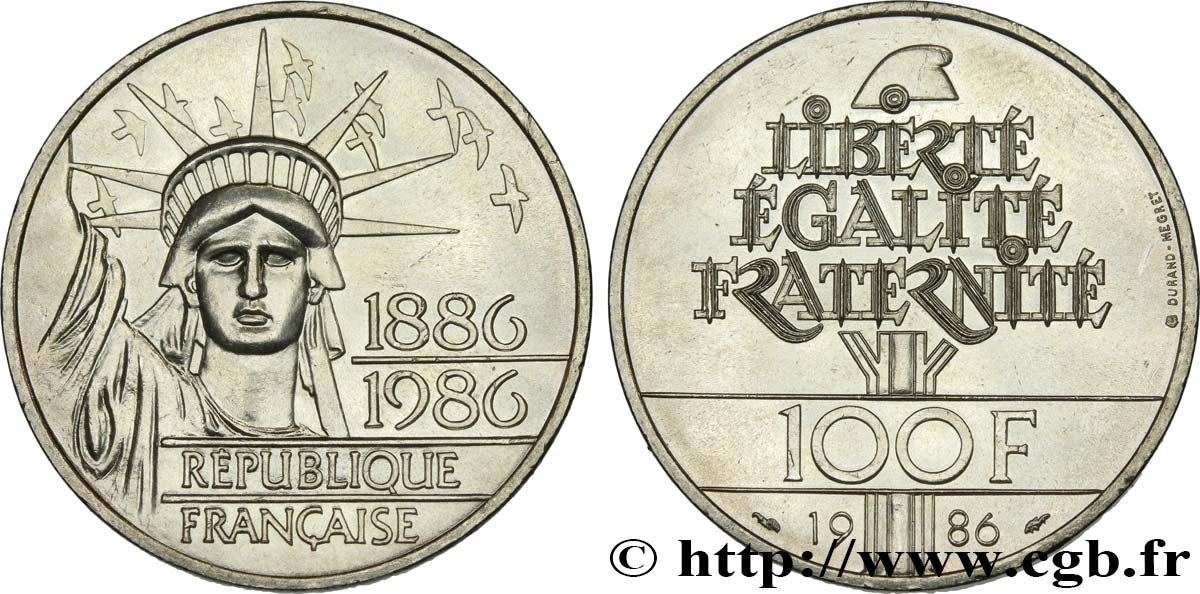 100 francs Liberté (Statue de la) 1986  F.454/2 SC63 