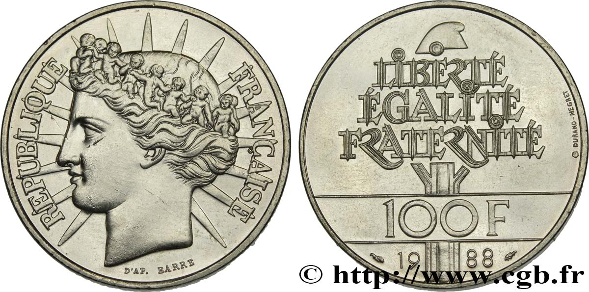 100 francs Fraternité 1988  F.456/2 SUP 