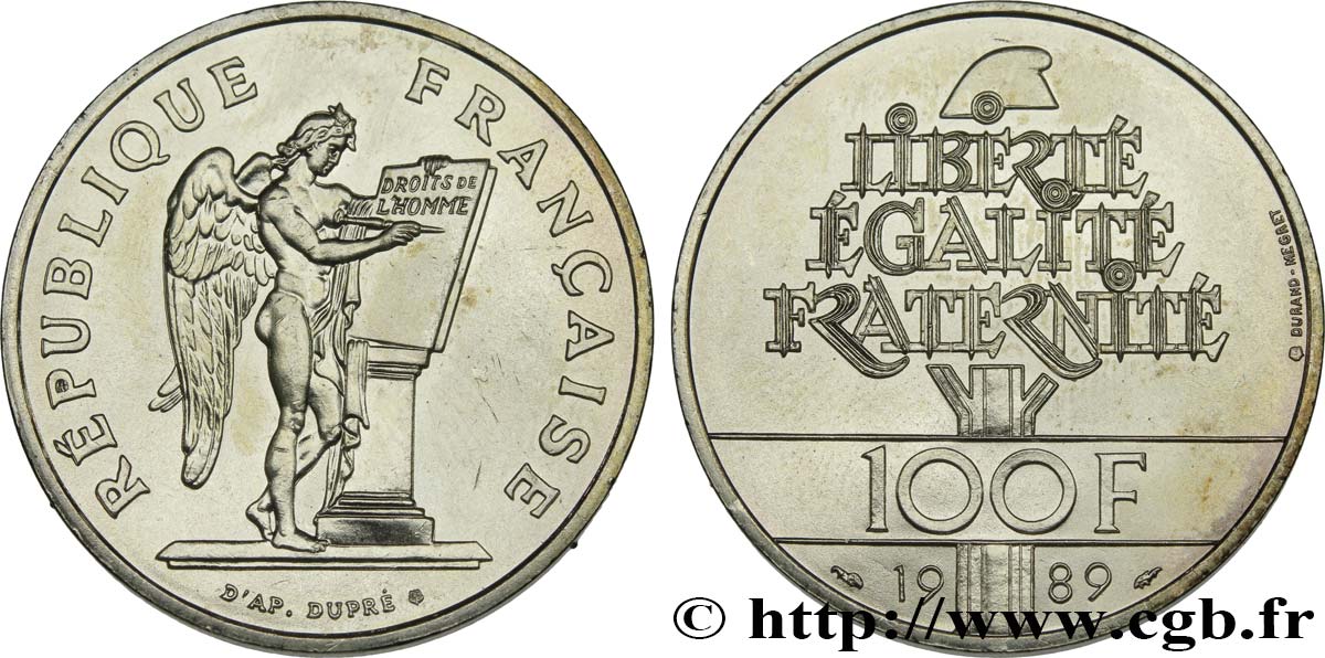 100 francs Droits de l’Homme 1989  F.457/2 EBC 