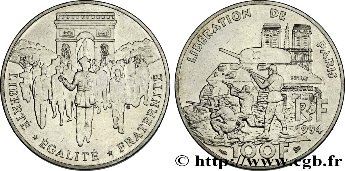 100 francs Libération de Paris 1994  F.462/2 BB 