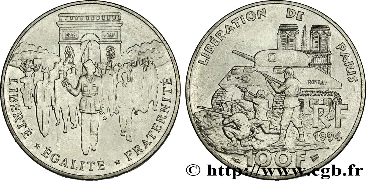 100 francs Libération de Paris 1994  F.462/2 MBC 