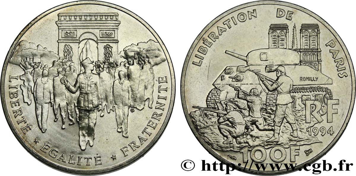 100 francs Libération de Paris 1994  F.462/2 VZ 