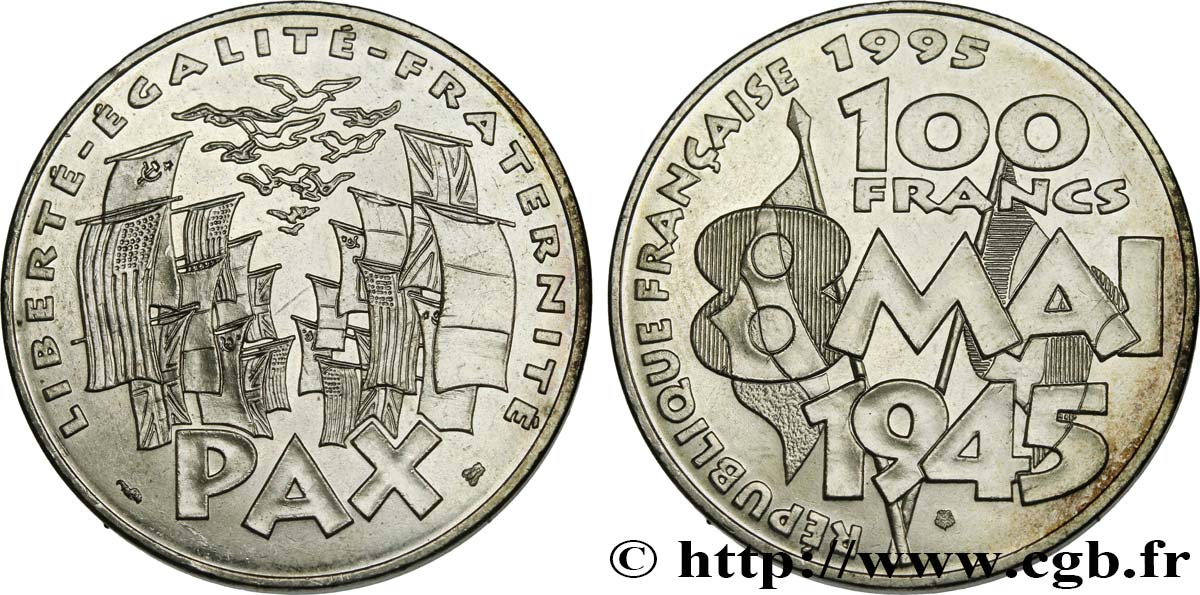 100 francs 8 Mai 1945 1995  F.463/2 AU 