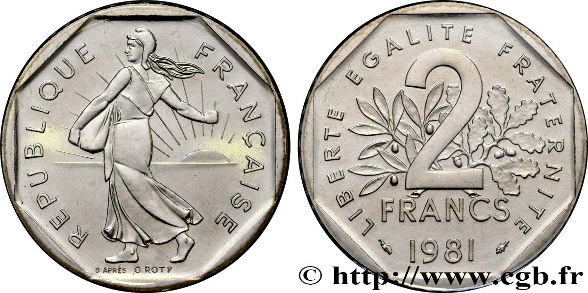 2 francs Semeuse, nickel 1981 Pessac F.272/5 FDC 