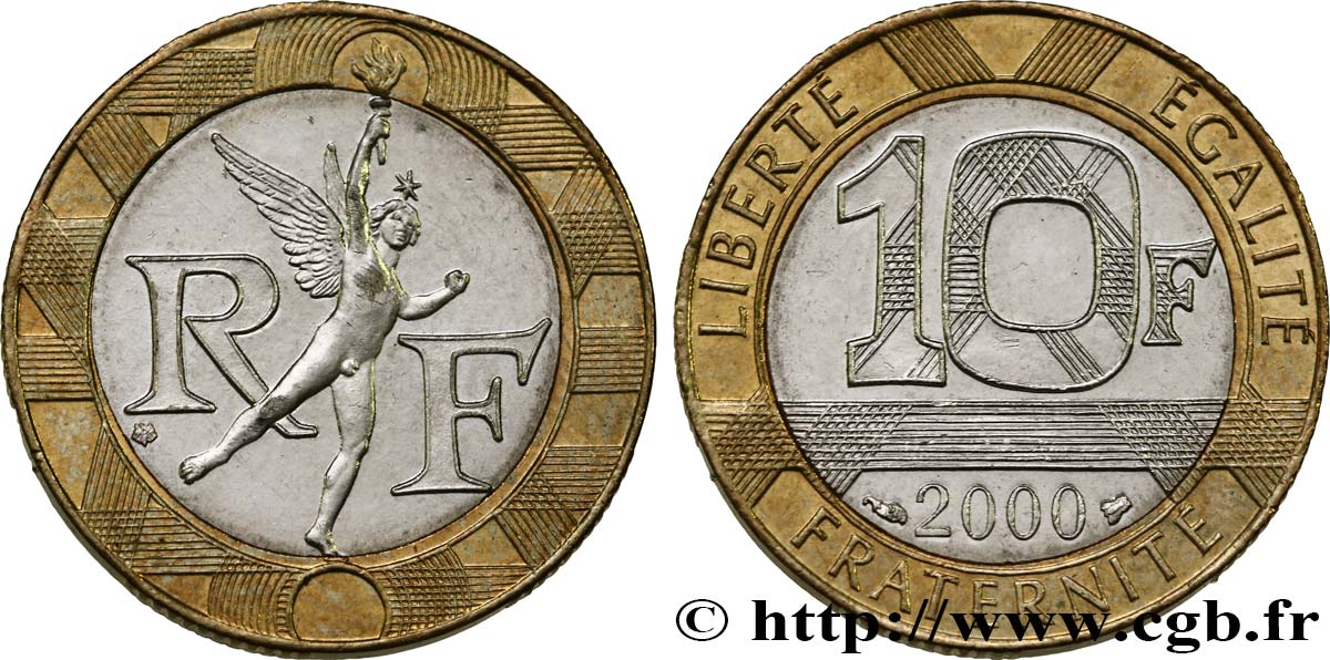 10 francs Génie de la Bastille 2000 Pessac F.375/17 SPL62 
