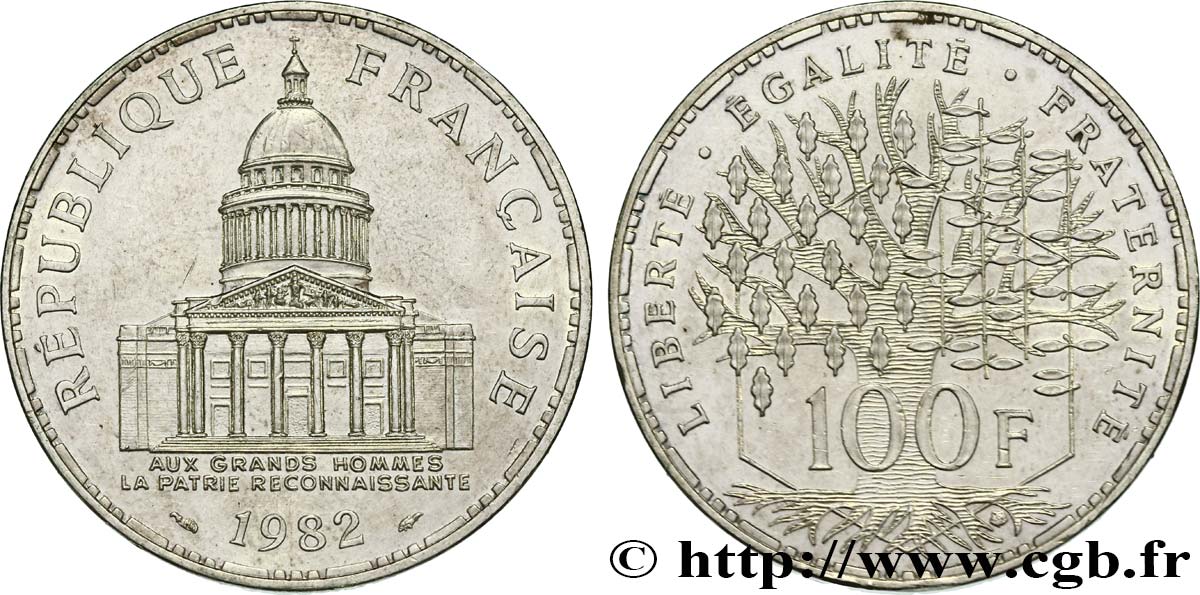 100 francs Panthéon 1982  F.451/2 SUP+ 
