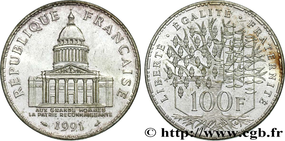 100 francs Panthéon 1991  F.451/11 SUP62 