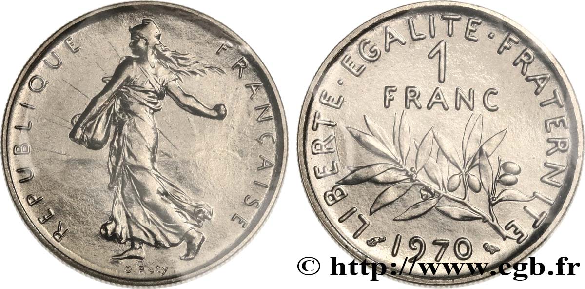 1 franc Semeuse, nickel 1970 Paris F.226/15 ST 
