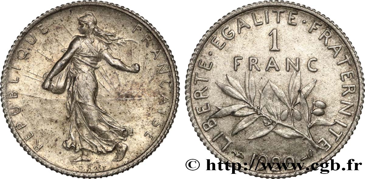 1 franc Semeuse 1920 Paris F.217/26 MS63 