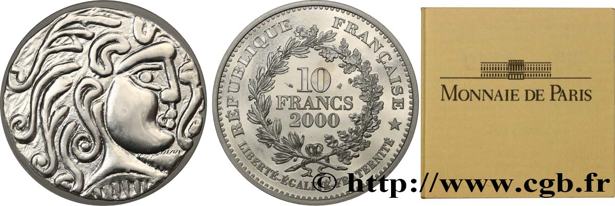 Belle Epreuve 10 Francs - Statère des Parisii - 100 avant J-C 2000  F.1327 1 SPL 