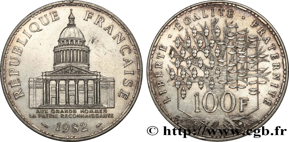 100 francs Panthéon 1982  F.451/2 EBC 