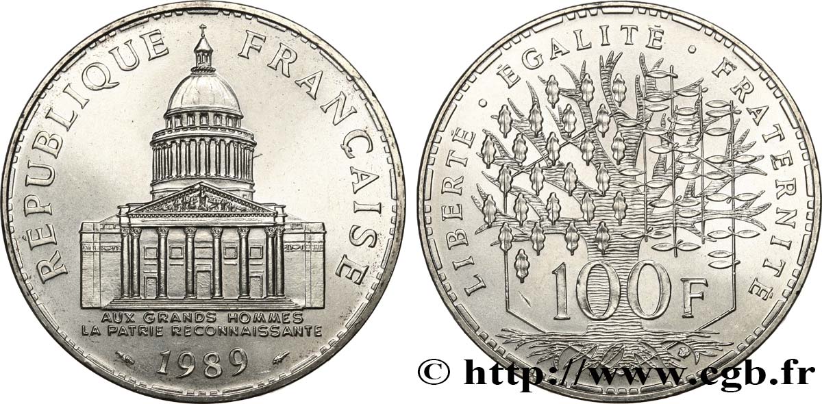 100 francs Panthéon 1989  F.451/9 SPL64 