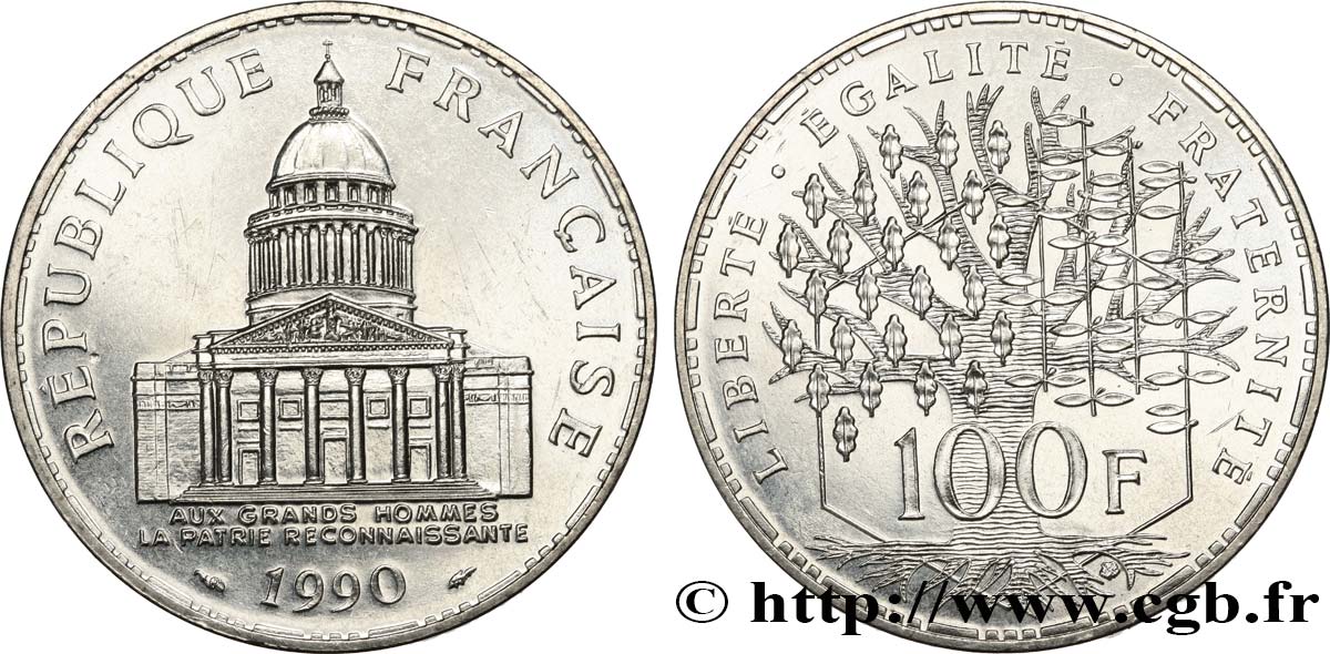 100 francs Panthéon 1990  F.451/10 VZ+ 