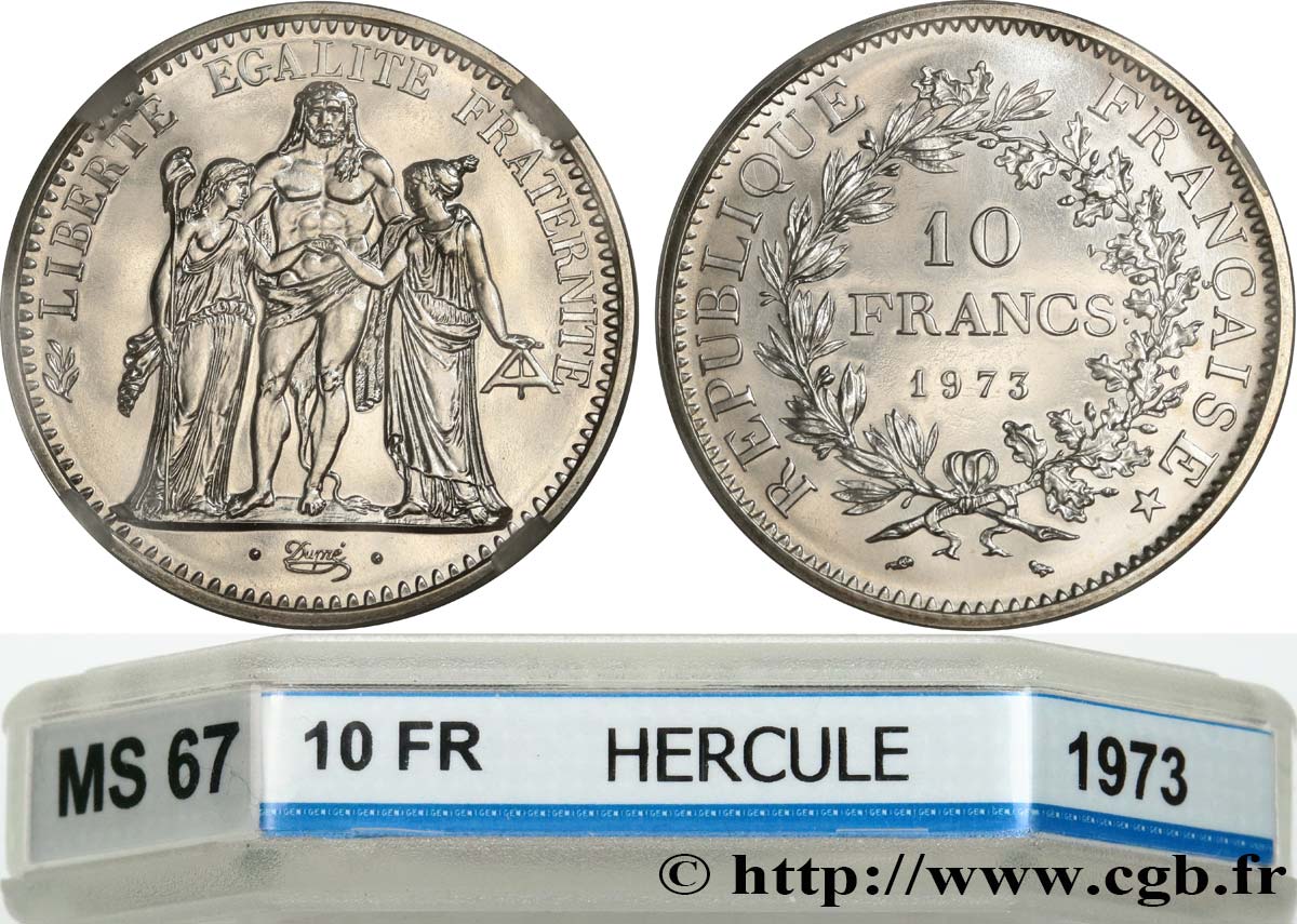 10 francs Hercule 1973  F.364/12 FDC67 GENI