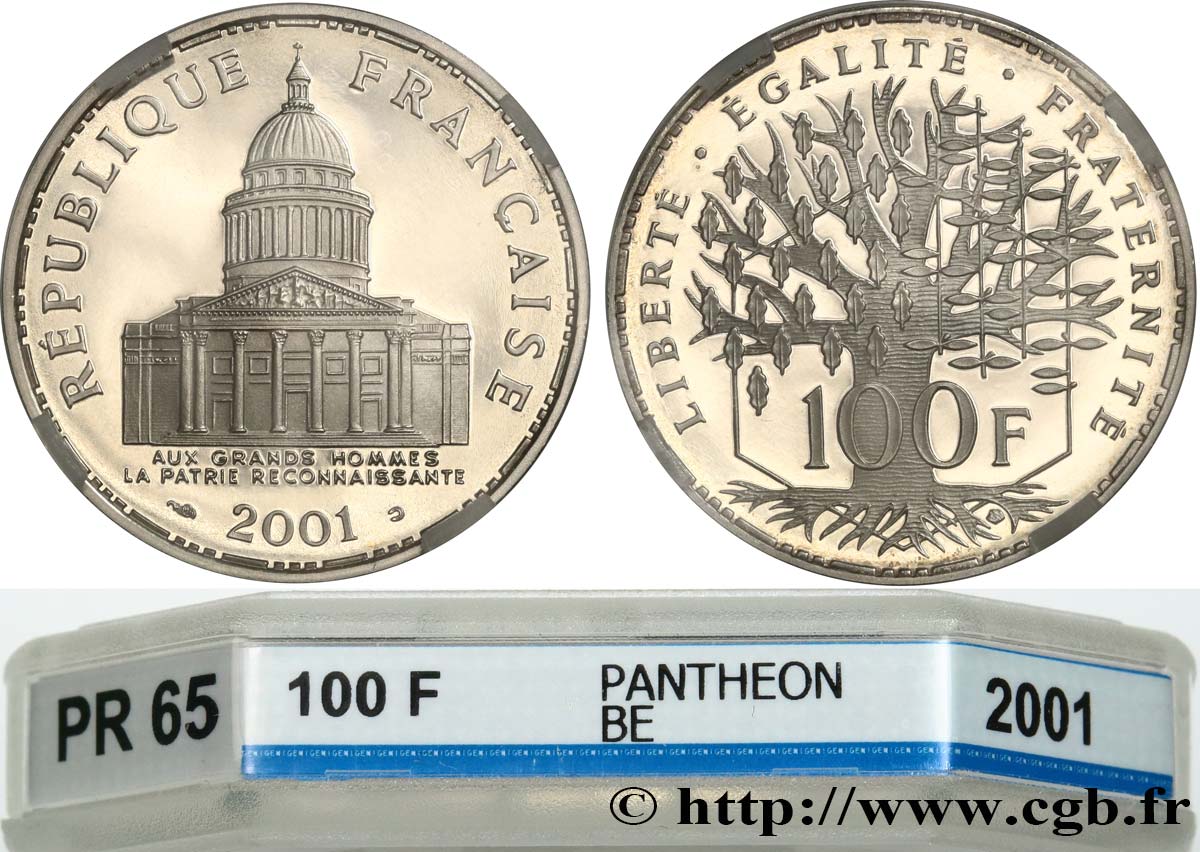 100 francs Panthéon, BE (Belle Épreuve) 2001 Pessac F.451/24 FDC65 GENI