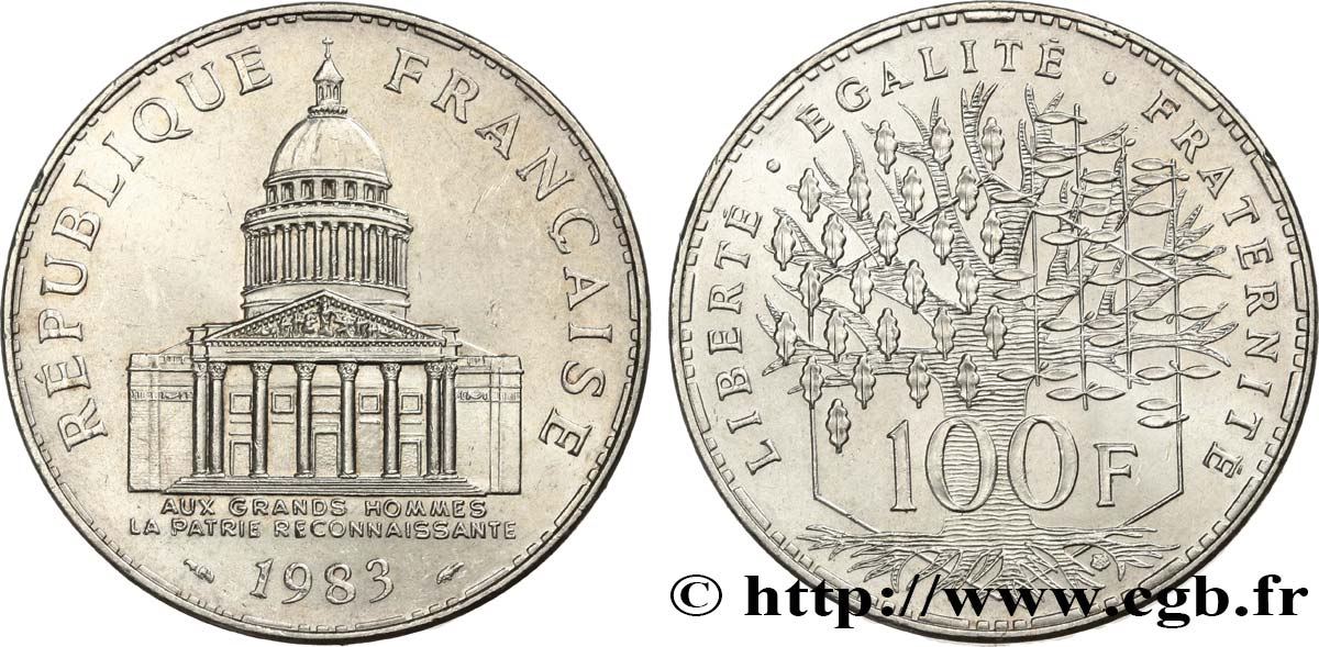 100 francs Panthéon 1983  F.451/3 SPL+ 