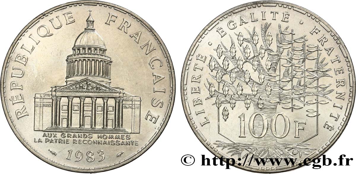 100 francs Panthéon 1983  F.451/3 SUP+ 