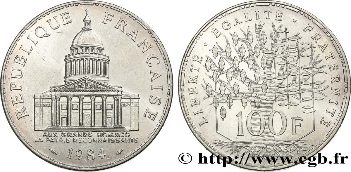 100 francs Panthéon 1984  F.451/4 SUP60 