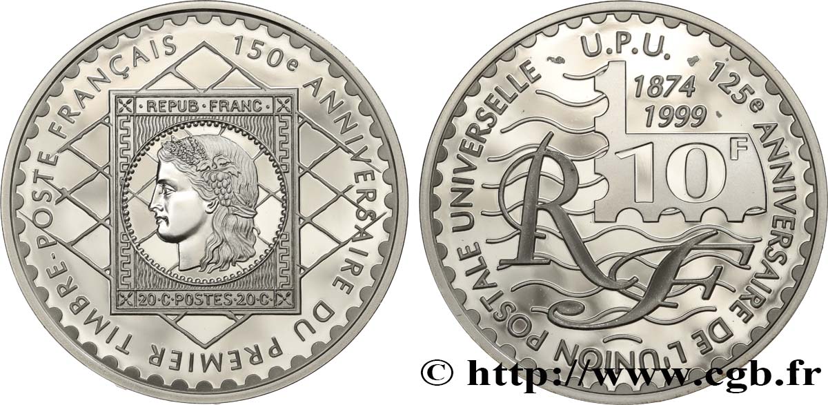 Belle Epreuve 10 francs - Cérès 1999  F.1317 1 MS 