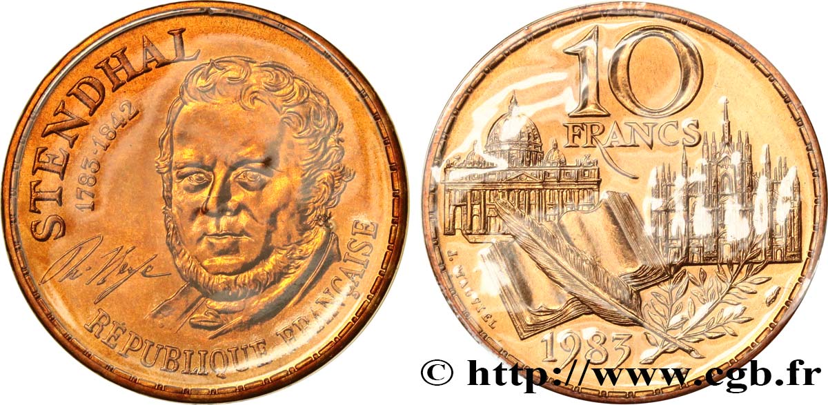 10 francs Stendhal, tranche A 1983  F.368/2 MS 