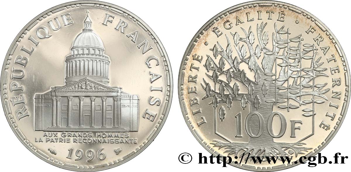 100 francs Panthéon, Belle épreuve 1996  F.451/19 MS 