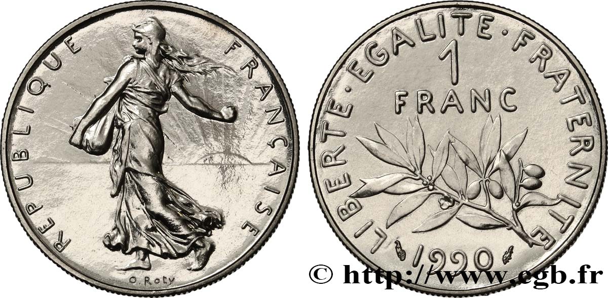 1 franc Semeuse, nickel 1990 Pessac F.226/35 MS 