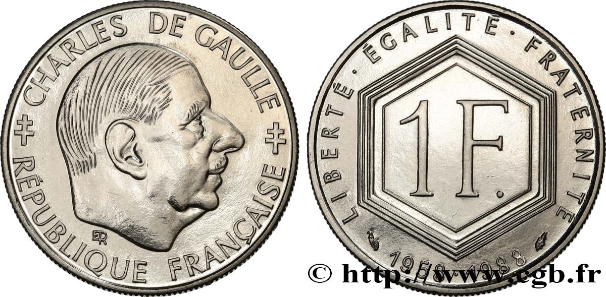 1 franc De Gaulle 1988  F.227/2 ST 