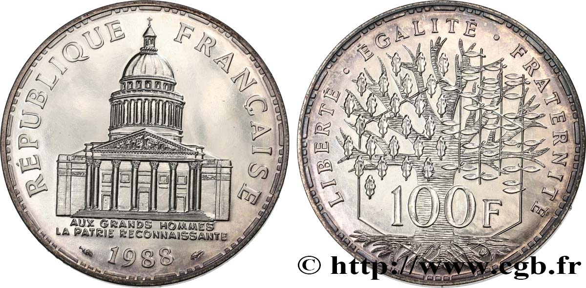 100 francs Panthéon 1988  F.451/8 FDC 