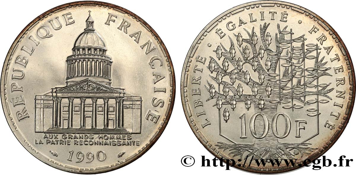 100 francs Panthéon 1990  F.451/10 AU+ 