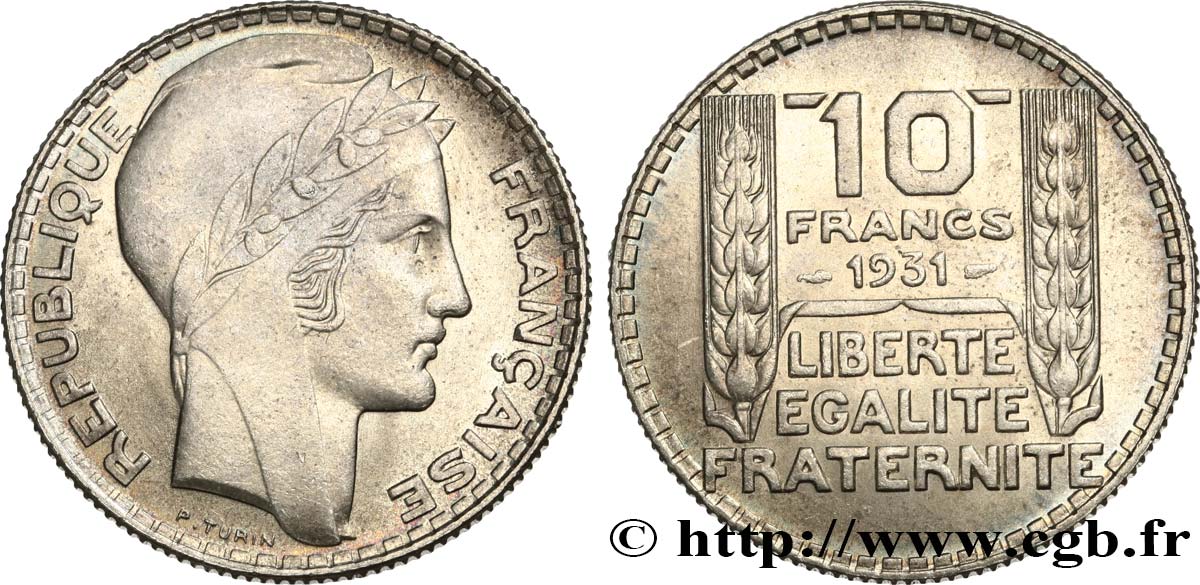 10 francs Turin 1931  F.360/4 FDC65 