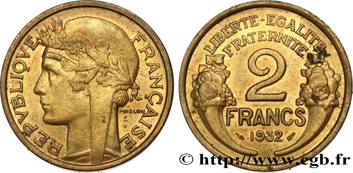 2 francs Morlon 1932  F.268/3 EBC55 