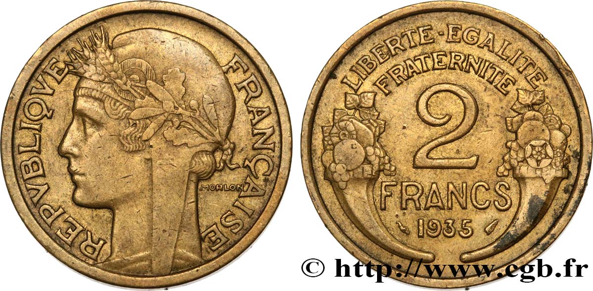2 francs Morlon 1935  F.268/8 BB45 
