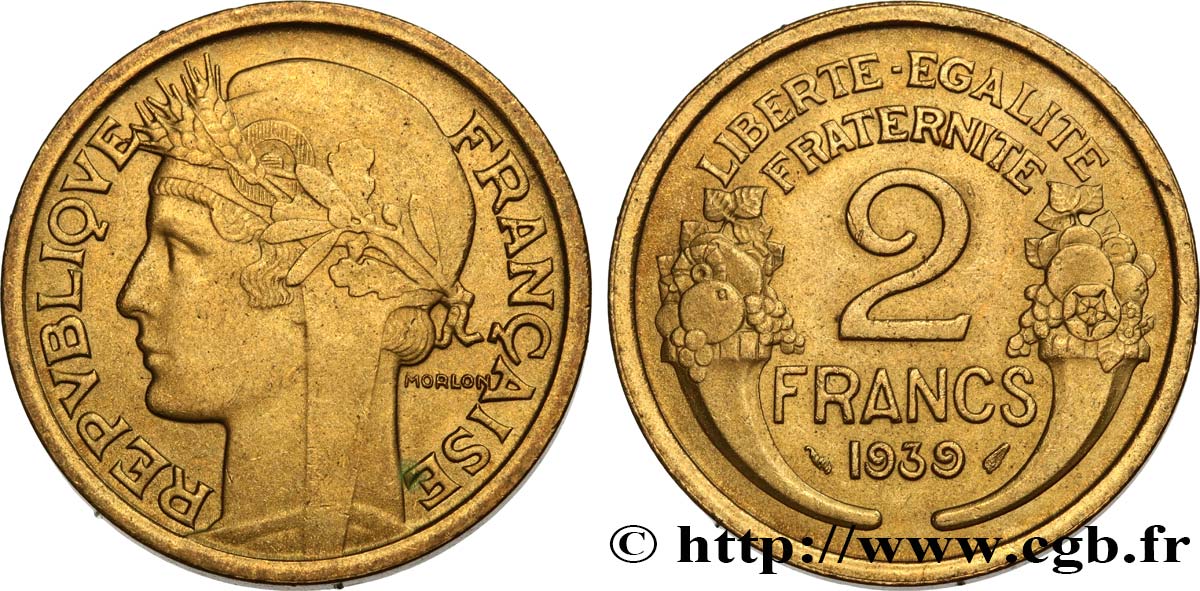 2 francs Morlon 1939  F.268/12 EBC62 