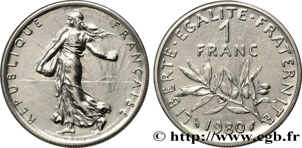 1 franc Semeuse, nickel 1980  F.226/25 MS 