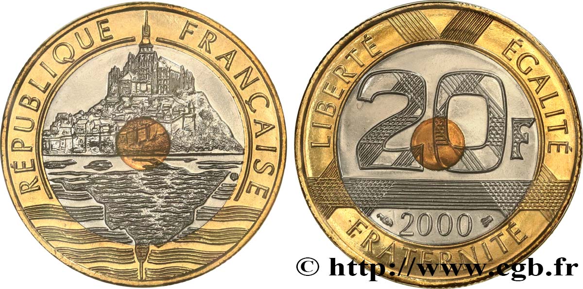 20 francs Mont Saint-Michel 2000 Pessac F.403/16 MS 