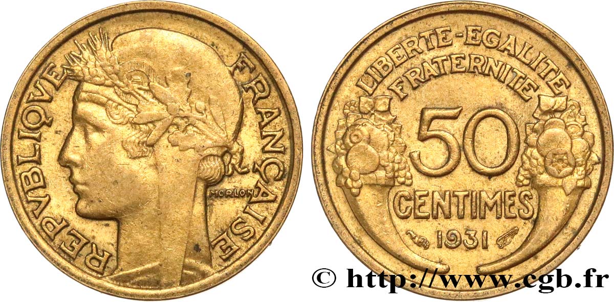 50 centimes Morlon 1931  F.192/5 VZ55 
