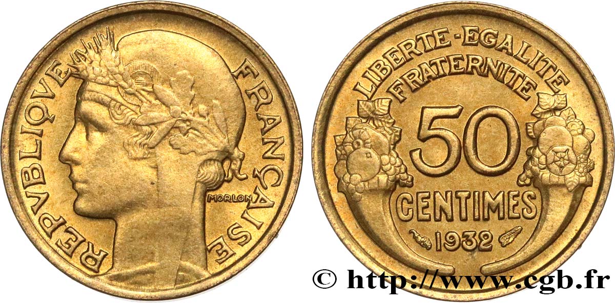 50 centimes Morlon 1932  F.192/9 fST63 