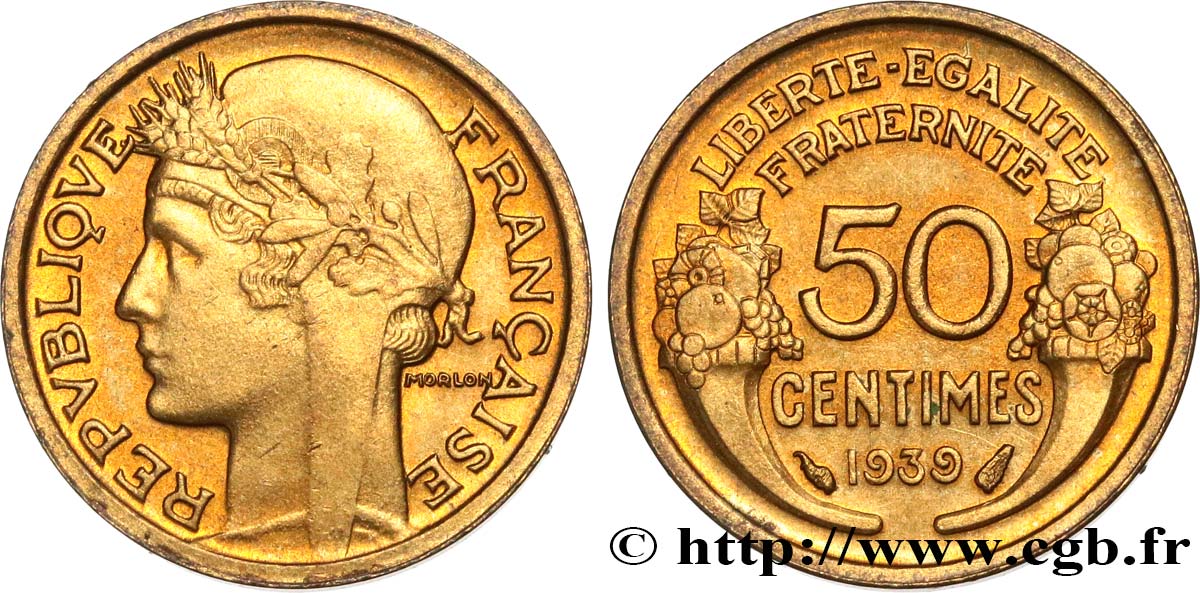 50 centimes Morlon 1939  F.192/15 SPL63 