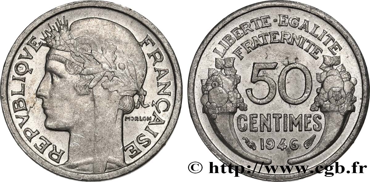 50 centimes Morlon, légère 1946  F.194/8 EBC55 
