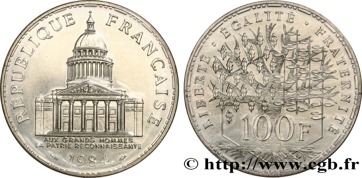 100 francs Panthéon 1984  F.451/4 FDC 
