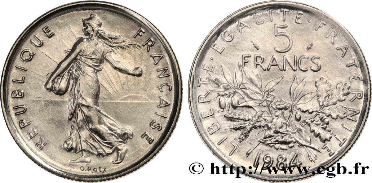 5 francs Semeuse, nickel 1984 Pessac F.341/16 FDC 