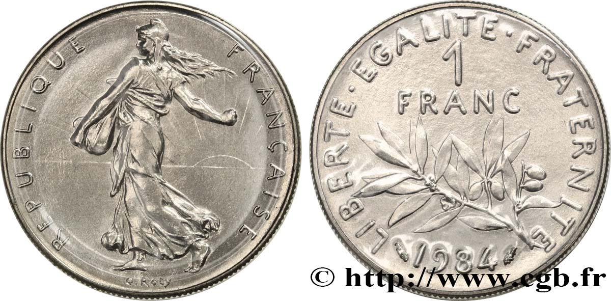 1 franc Semeuse, nickel 1984 Pessac F.226/29 MS 