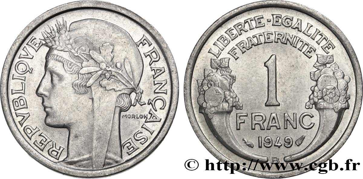 1 franc Morlon, légère 1949 Beaumont-Le-Roger F.221/16 MS62 