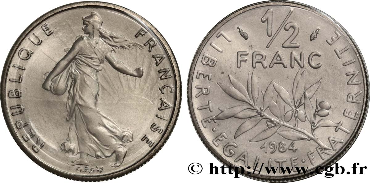 1/2 franc Semeuse 1984 Pessac F.198/23 FDC 