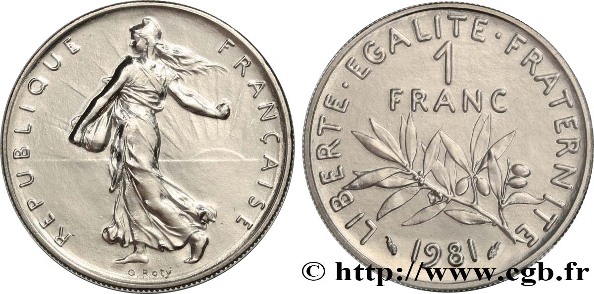 1 franc Semeuse, nickel 1981 Pessac F.226/26 ST 