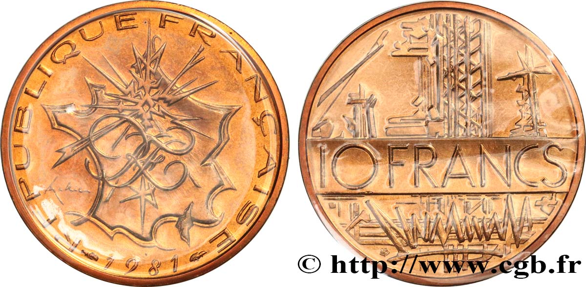 10 francs Mathieu, Tranche A 1981 Pessac F.365/9 MS 