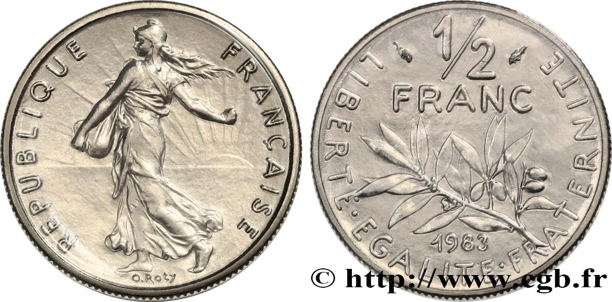 1/2 franc Semeuse 1983 Pessac F.198/22 FDC 