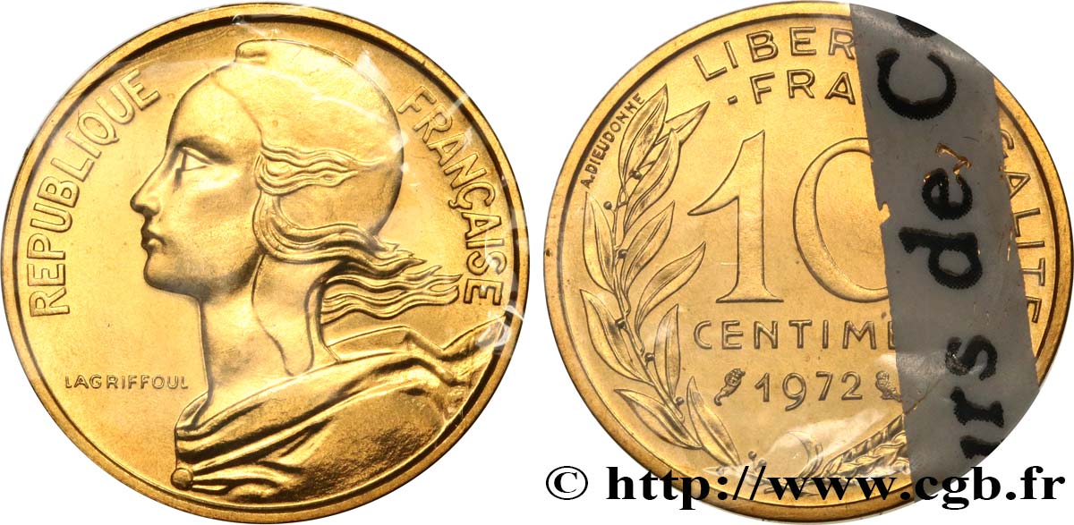 10 centimes Marianne 1972 Paris F.144/12 FDC 